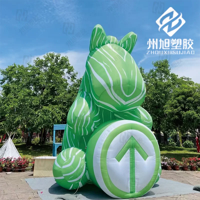 Inflatable green horse doll air model animal mascot shopping mall campaign decorative props giant doll
Inflatable green horse doll air model animal mascot shopping mall campaign decorative props giant doll