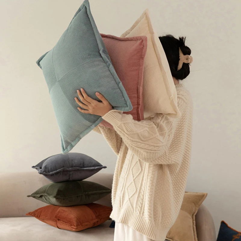 Nordic Patchwork Cushion Cover Corduroy Sofa Pillow Cases Modern Home Office Sofa Decorative Pillow 45x45cm housse de coussin
Nordic Patchwork Cushion Cover Corduroy Sofa Pillow Cases Modern Home Office Sofa Decorative Pillow 45x45cm housse de coussin