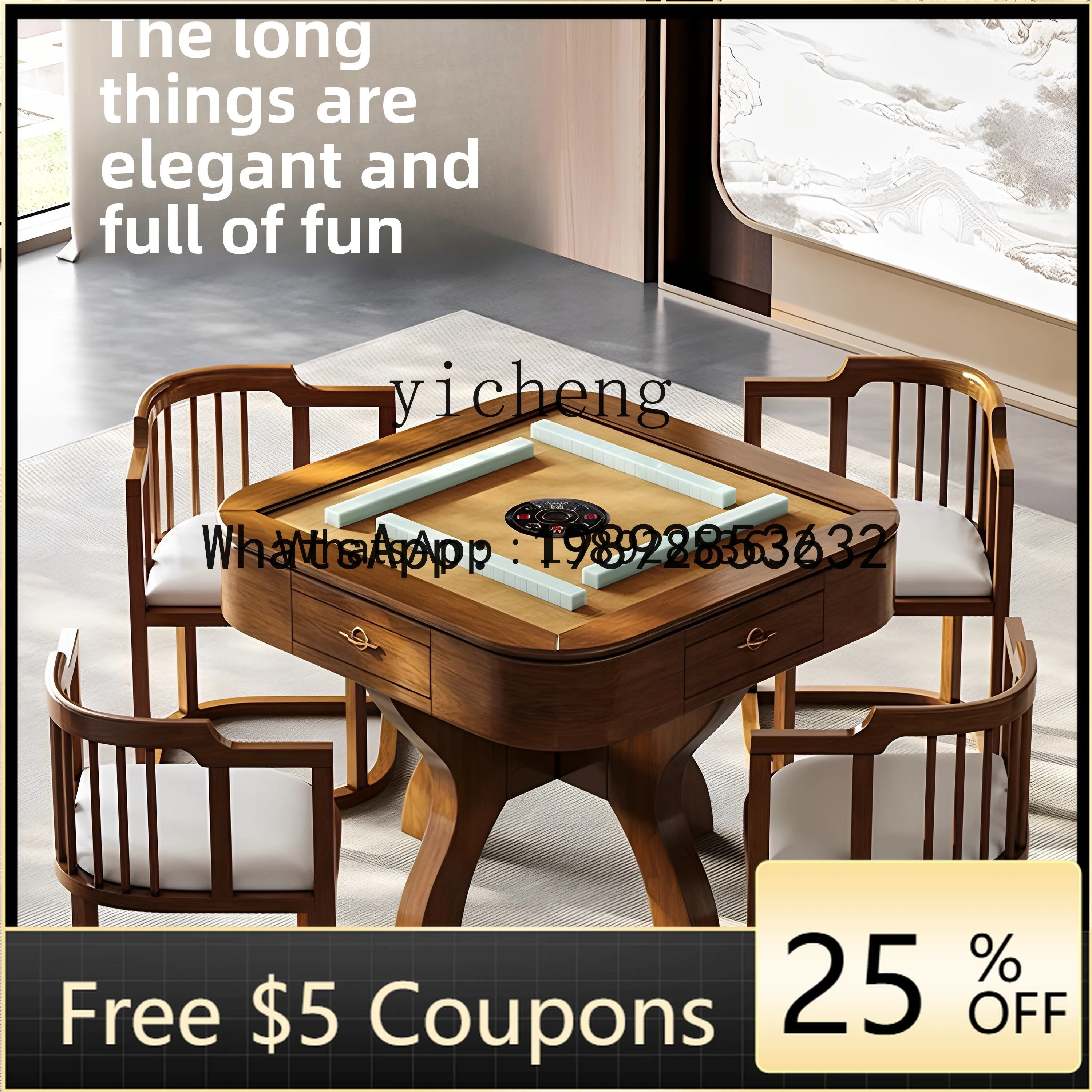 MZJ New Chinese Style Solid Wood Dining Table Mahjong Table Dual-use Fully Automatic Mahjong Machine Home Multi-functional
MZJ New Chinese Style Solid Wood Dining Table Mahjong Table Dual-use Fully Automatic Mahjong Machine Home Multi-functional