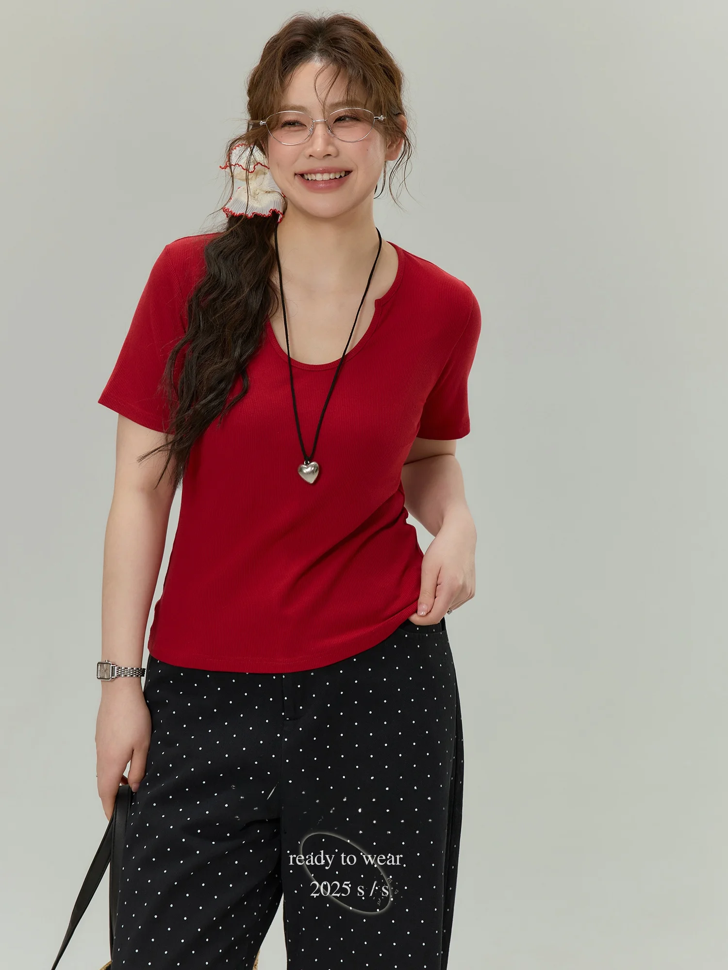 plus Size Women's Color U-Neck Short Sleeve T-Shirt Slimming Base Layer Shirt Korean Style Commute Cotton Summer New Ar...
plus Size Women's Color U-Neck Short Sleeve T-Shirt Slimming Base Layer Shirt Korean Style Commute Cotton Summer New Ar...