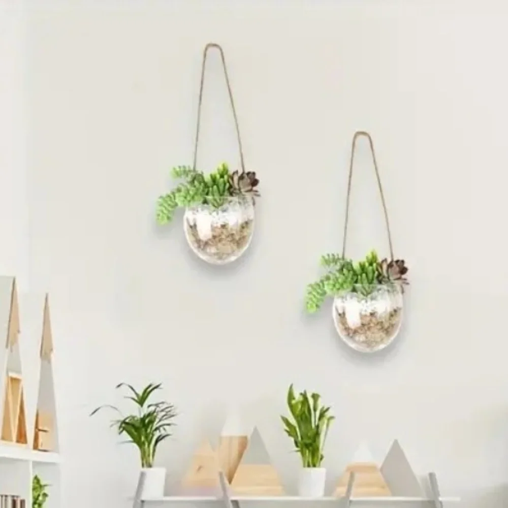 Plants Holder Transparent Hydroponic Hanging Vase Glass Handmade Wall Mounted Vase Exquisite Flower Pot Garden Office Decor
Plants Holder Transparent Hydroponic Hanging Vase Glass Handmade Wall Mounted Vase Exquisite Flower Pot Garden Office Decor