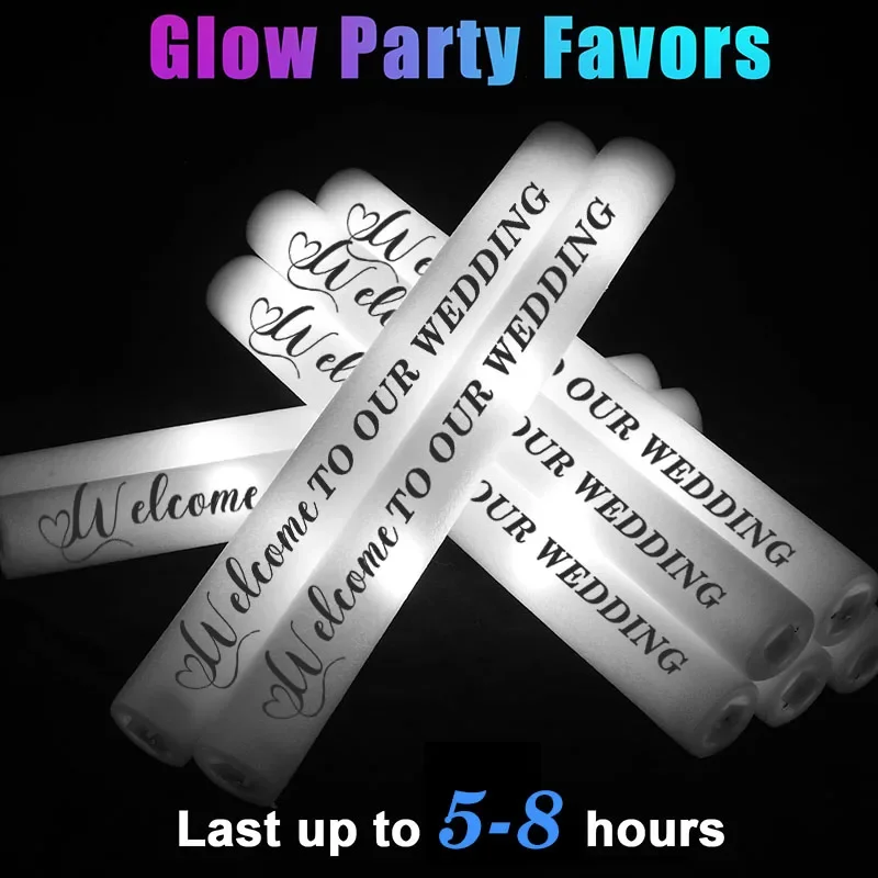 60-1000PCS White Customizable LED Foam Sticks with 3 Flash Mode LED Glow Sticks Bulk Light Up Sticks Wedding Birthday Concert
60-1000PCS White Customizable LED Foam Sticks with 3 Flash Mode LED Glow Sticks Bulk Light Up Sticks Wedding Birthday Concert
