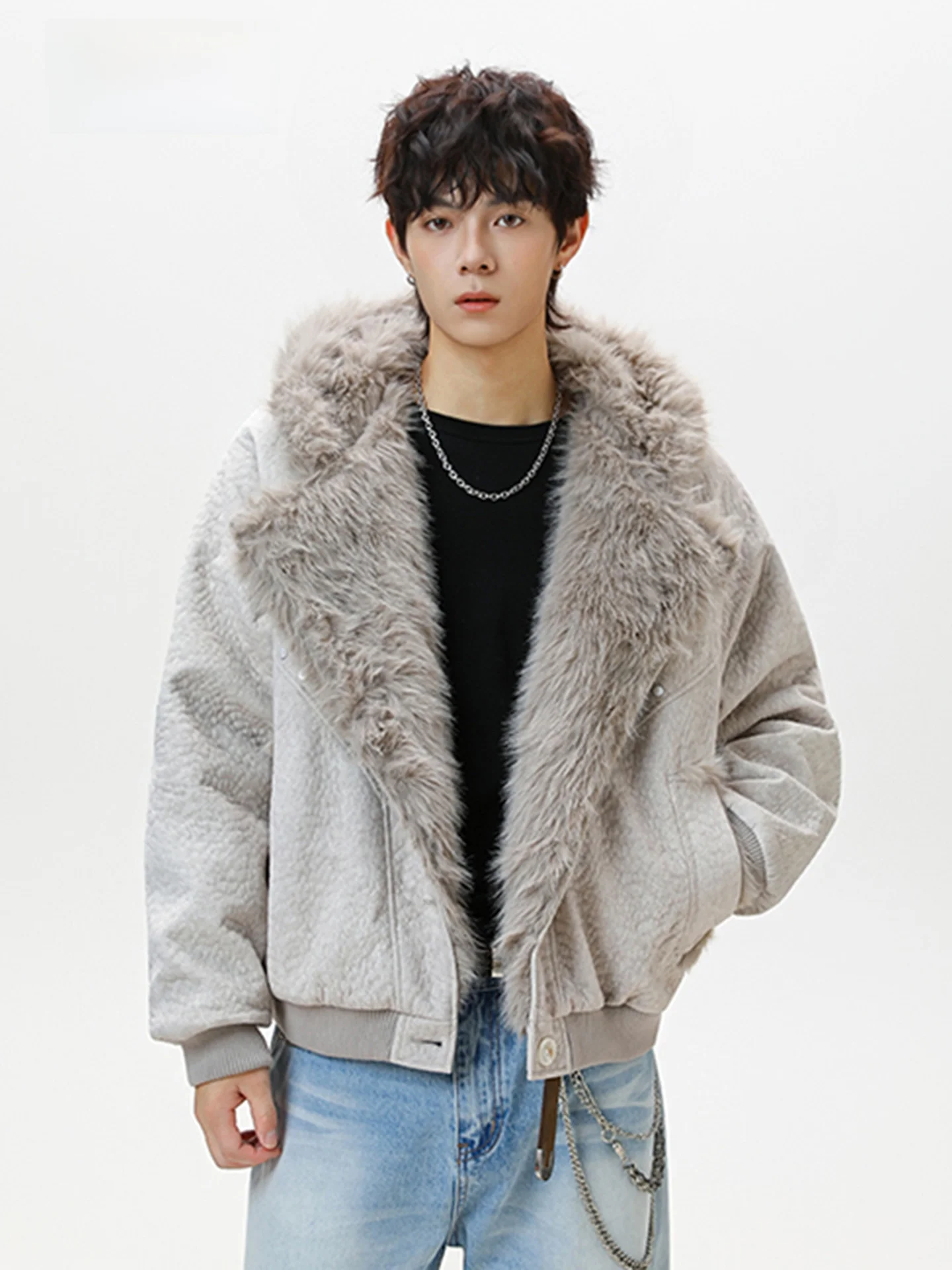 Men's Winter Heavyweight Suede Cotton Jaet with Hood Embroidery Mountaintop Eagle Design Warmth Youth Faion Stand Fit
Men's Winter Heavyweight Suede Cotton Jaet with Hood Embroidery Mountaintop Eagle Design Warmth Youth Faion Stand Fit