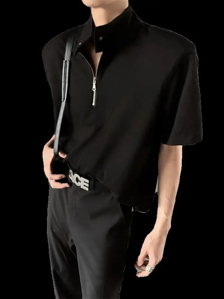 Мужская футболка Cleanfit с коротким рукавом и воротником-стойкой на молнии, летняя, премиум-класса, в американском стиле, новая модная тенденция 2025 года
Мужская футболка Cleanfit с коротким рукавом и воротником-стойкой на молнии, летняя, премиум-класса, в американском стиле, новая модная тенденция 2025 года