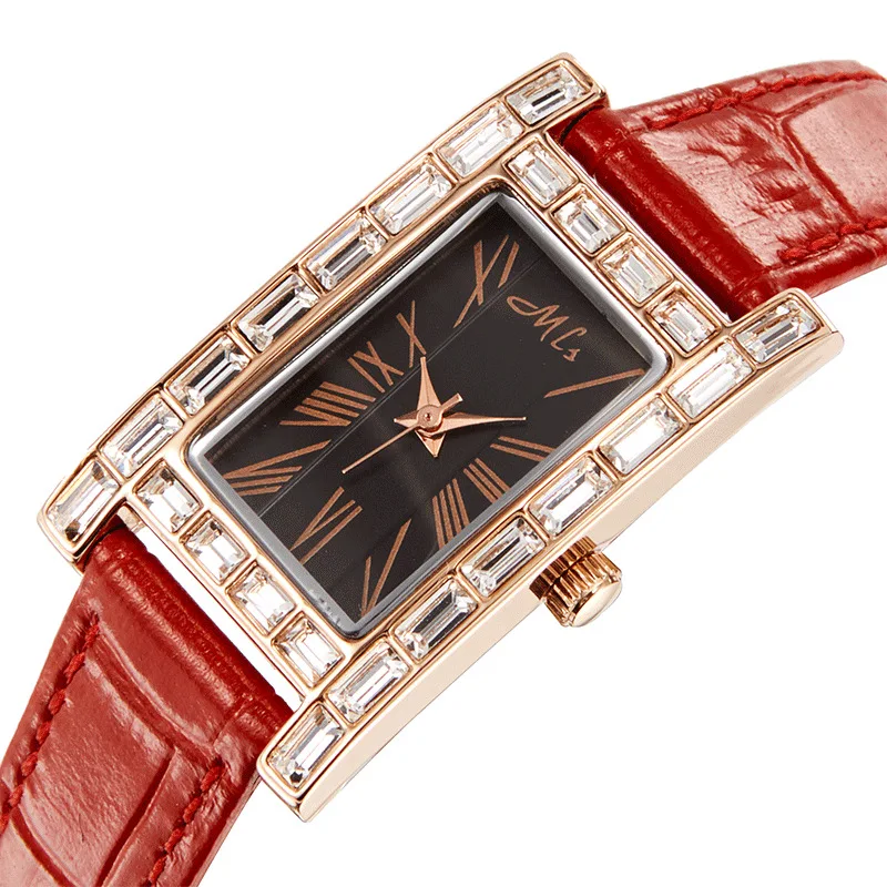 Fashion Casual Quartz Wristwatches Rose Gold Baguette Rhinestones Luxury Brand Woman Watch Offers Reloj Mujer
Fashion Casual Quartz Wristwatches Rose Gold Baguette Rhinestones Luxury Brand Woman Watch Offers Reloj Mujer