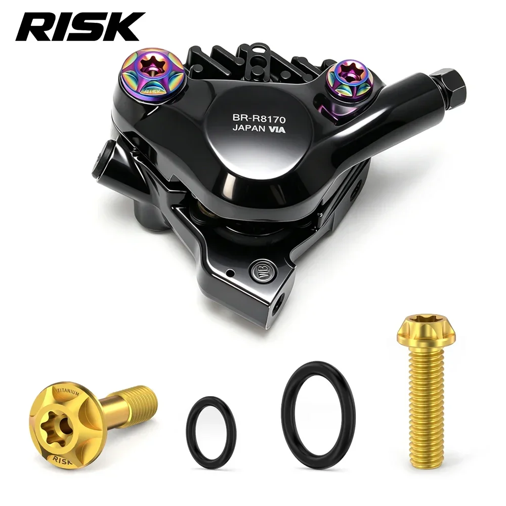 RISK M6x22/24mm Road Bike Oil Disc Caliper Fixing Screw Titanium Bicycle Disc Brake Locking Bolt for R4770/R7070/8070/7170/8170
RISK M6x22/24mm Road Bike Oil Disc Caliper Fixing Screw Titanium Bicycle Disc Brake Locking Bolt for R4770/R7070/8070/7170/8170