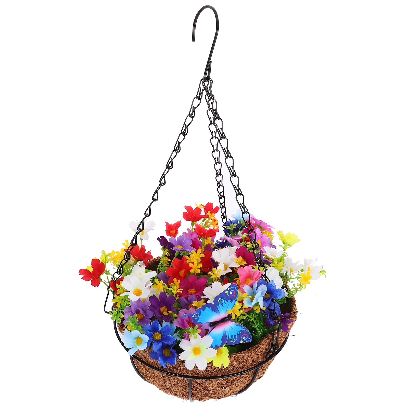 Artificial Hanging Flower Pot Baskets White Faux Flowers Plants Decor Indoor Outdoor Home Balcony Garden Living RoomFlower
Artificial Hanging Flower Pot Baskets White Faux Flowers Plants Decor Indoor Outdoor Home Balcony Garden Living RoomFlower