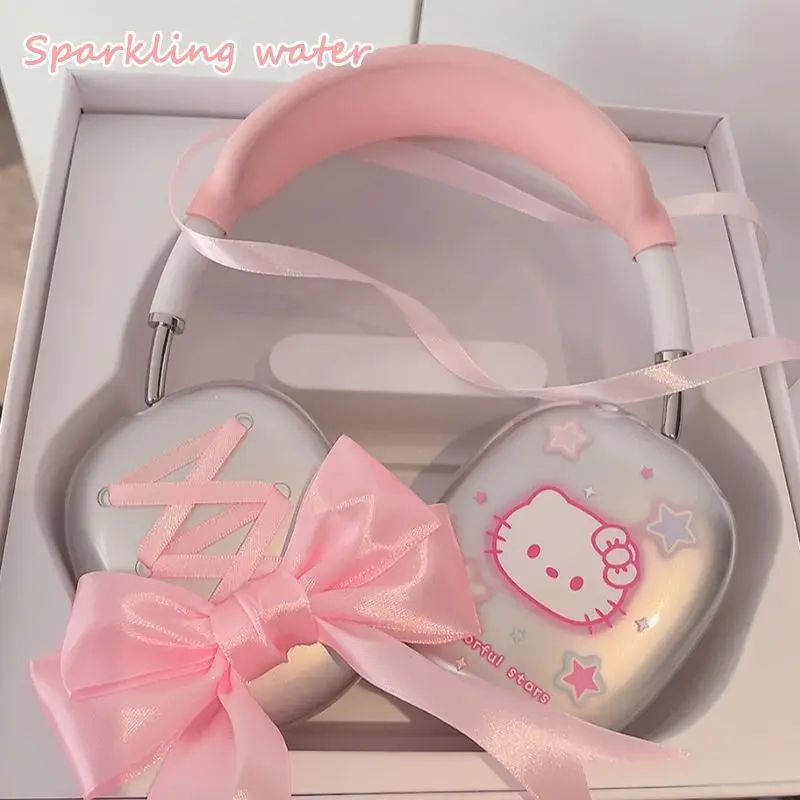 Новинка, милые наушники Hello Kitty Airpodsmax в стиле каваи Sanrio, милая Прозрачная мягкая лента с бантом в стиле принцессы, подарок на день рождения для девочек
Новинка, милые наушники Hello Kitty Airpodsmax в стиле каваи Sanrio, милая Прозрачная мягкая лента с бантом в стиле принцессы, подарок на день рождения для девочек