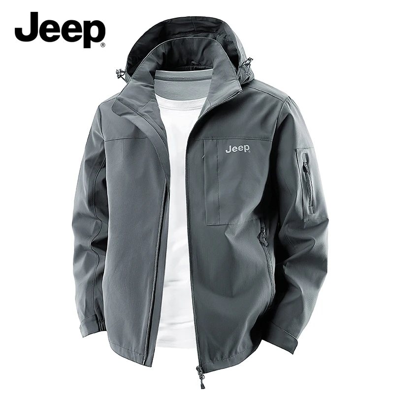 Jeep American Classic Utility Jacket, Removable Hood, Multi-Pocket, Windproof Outdoor Sports & Casual Fashion Spring Autumn
Jeep American Classic Utility Jacket, Removable Hood, Multi-Pocket, Windproof Outdoor Sports & Casual Fashion Spring Autumn