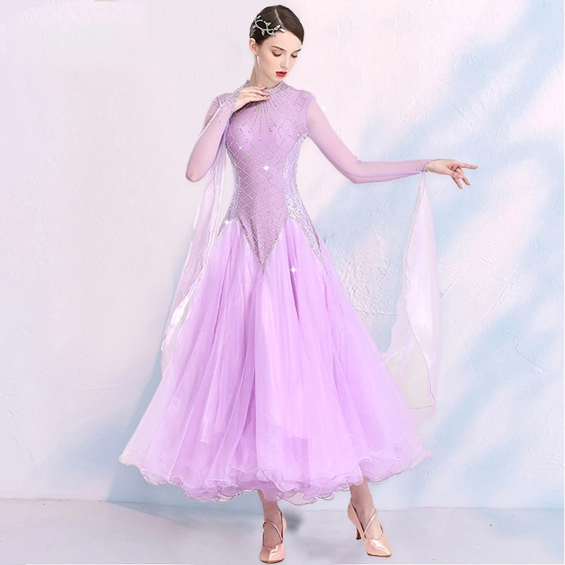 Ballroom Dance Dress Competition Dresses Women's 2026 Waltz Performance Professional Clothing Adult Social Standard Dance Dress
Ballroom Dance Dress Competition Dresses Women's 2026 Waltz Performance Professional Clothing Adult Social Standard Dance Dress