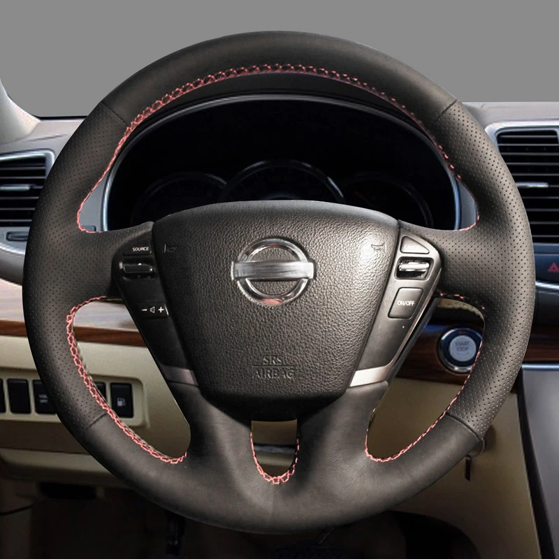 Car Steering Wheel Cover for Nissan Patrol Y62 2012-2018 Teana J32 Diy Hand-sewn Sewing Genuine Leather Braid Steering Wheel
Car Steering Wheel Cover for Nissan Patrol Y62 2012-2018 Teana J32 Diy Hand-sewn Sewing Genuine Leather Braid Steering Wheel