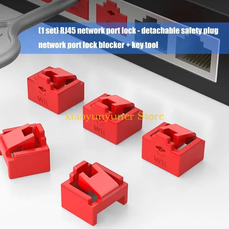 P9JB IT Security RJ45 Port Lock with For Server Cabinets Networking panel