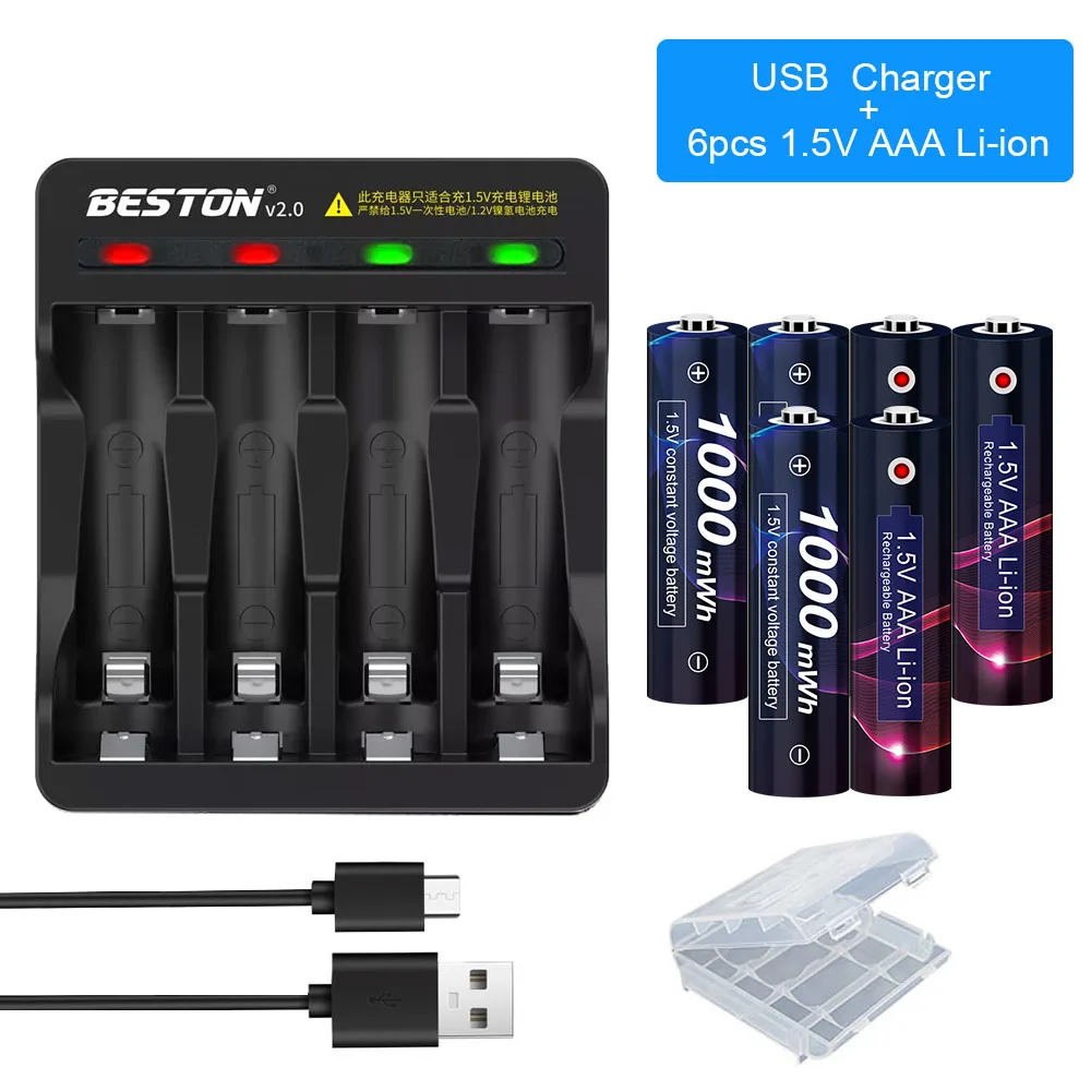 New 1000mWh 1.5V AAA Rechargeable Battery AAA Rechargeable Battery for Remote Control Toy 1.5v Lithium AAA Rechargeable Battery
New 1000mWh 1.5V AAA Rechargeable Battery AAA Rechargeable Battery for Remote Control Toy 1.5v Lithium AAA Rechargeable Battery