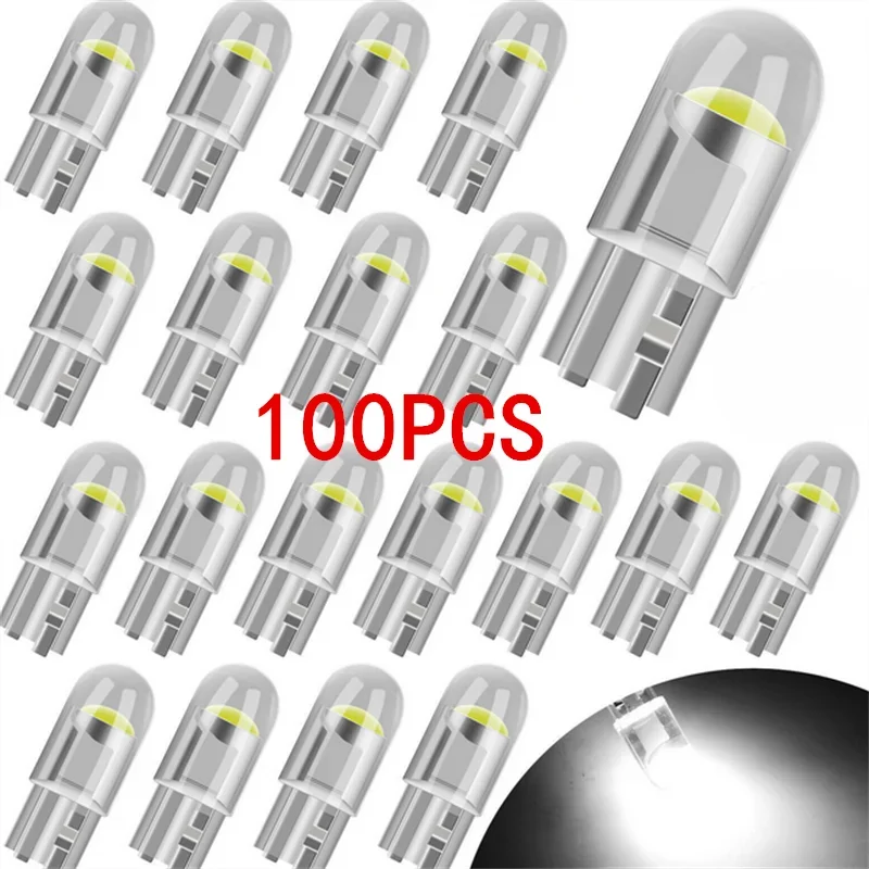 1/5/10/20/100PCS T10 DC 12V White Car LED Light Canbus Glass COB 6000k Reading Dome Lamp Marker Wedge License Plate Light Bulb
1/5/10/20/100PCS T10 DC 12V White Car LED Light Canbus Glass COB 6000k Reading Dome Lamp Marker Wedge License Plate Light Bulb