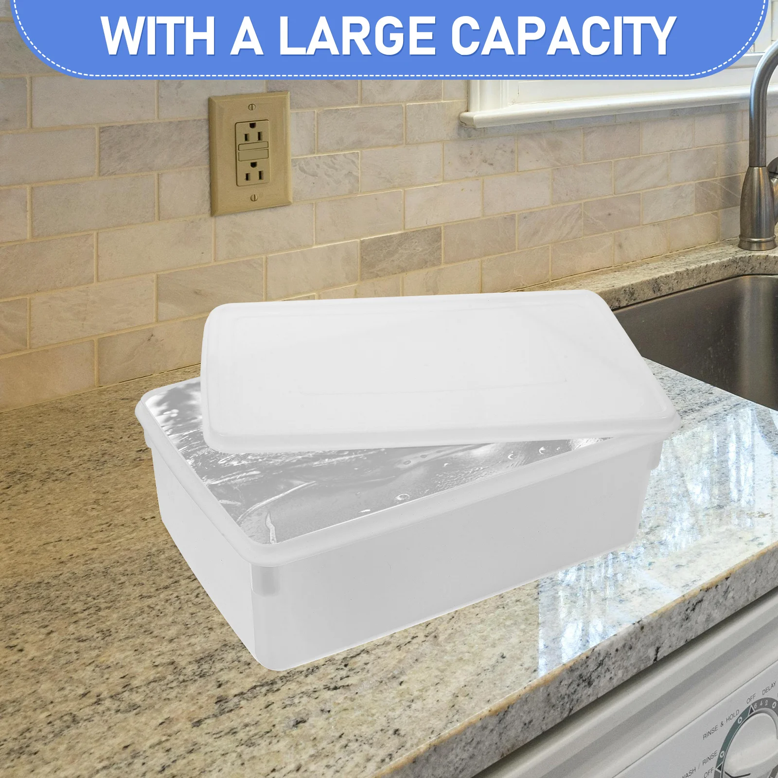 Plastic Ice Block Mold Reusable Ice Maker Tray Large Ice Cube Tray Freezer Making Tray Cuber Trays Cubes Food-grade Molds Block
Plastic Ice Block Mold Reusable Ice Maker Tray Large Ice Cube Tray Freezer Making Tray Cuber Trays Cubes Food-grade Molds Block