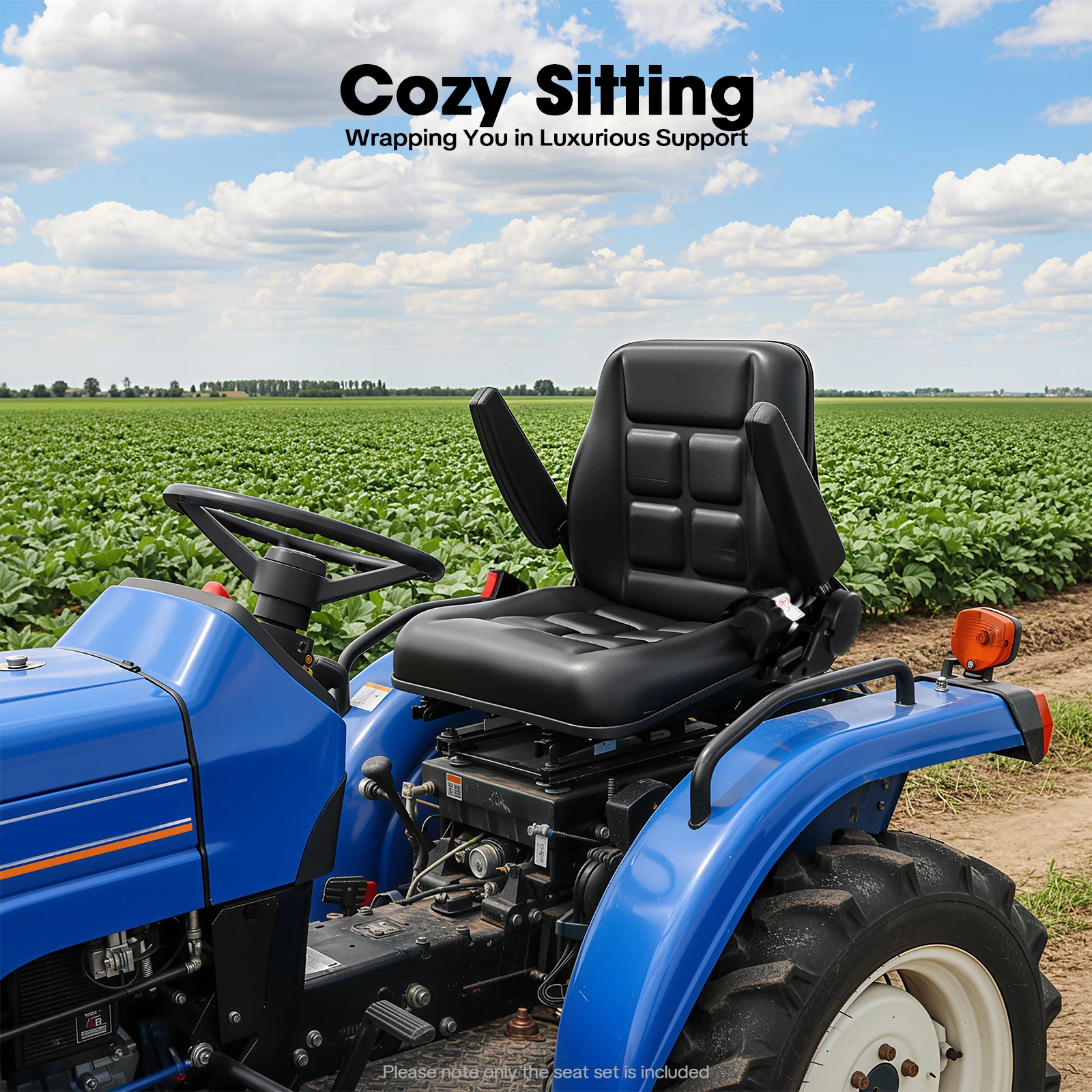 Премиум-сиденье для вилочного погрузчика: эргономичное, с регулируемыми подлокотниками и спинкой, ремень безопасности, нагрузка до 100 кг, ПВХ-спанбонд, для UTV, квадроциклов, тракторов
Премиум-сиденье для вилочного погрузчика: эргономичное, с регулируемыми подлокотниками и спинкой, ремень безопасности, нагрузка до 100 кг, ПВХ-спанбонд, для UTV, квадроциклов, тракторов