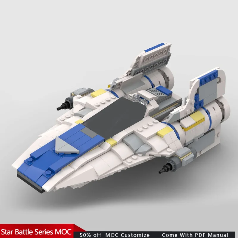 428 PCS Star Battle A-Wing Starfighter – Alternate Build of 75399 Rebel U Wing MOC Customize Modular DIY Toy Birthday Gift
428 PCS Star Battle A-Wing Starfighter – Alternate Build of 75399 Rebel U Wing MOC Customize Modular DIY Toy Birthday Gift
