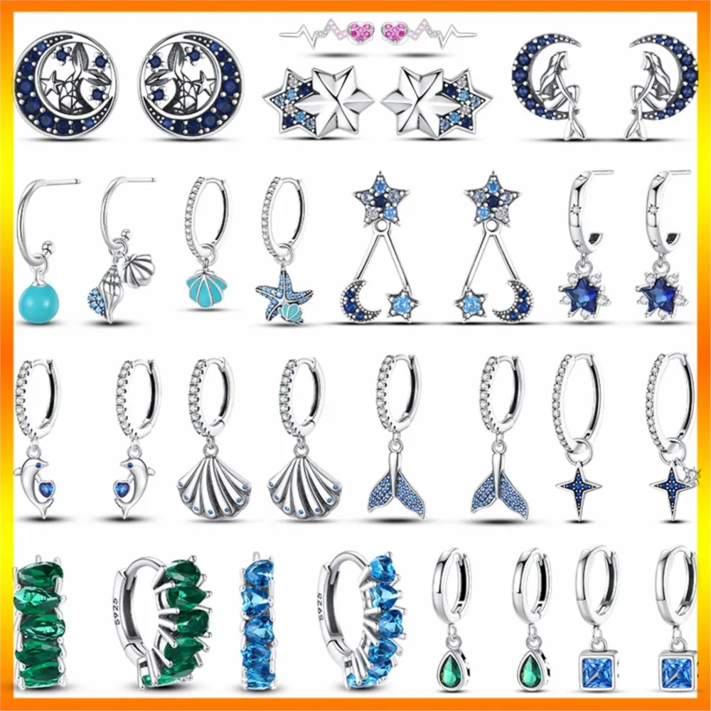 Sterling Silver 925 Unisex Star Moon Earring Luxury Jewelry Women Gift 2023 New in Original Shell Starfish Charm Pendant Earring
Sterling Silver 925 Unisex Star Moon Earring Luxury Jewelry Women Gift 2023 New in Original Shell Starfish Charm Pendant Earring