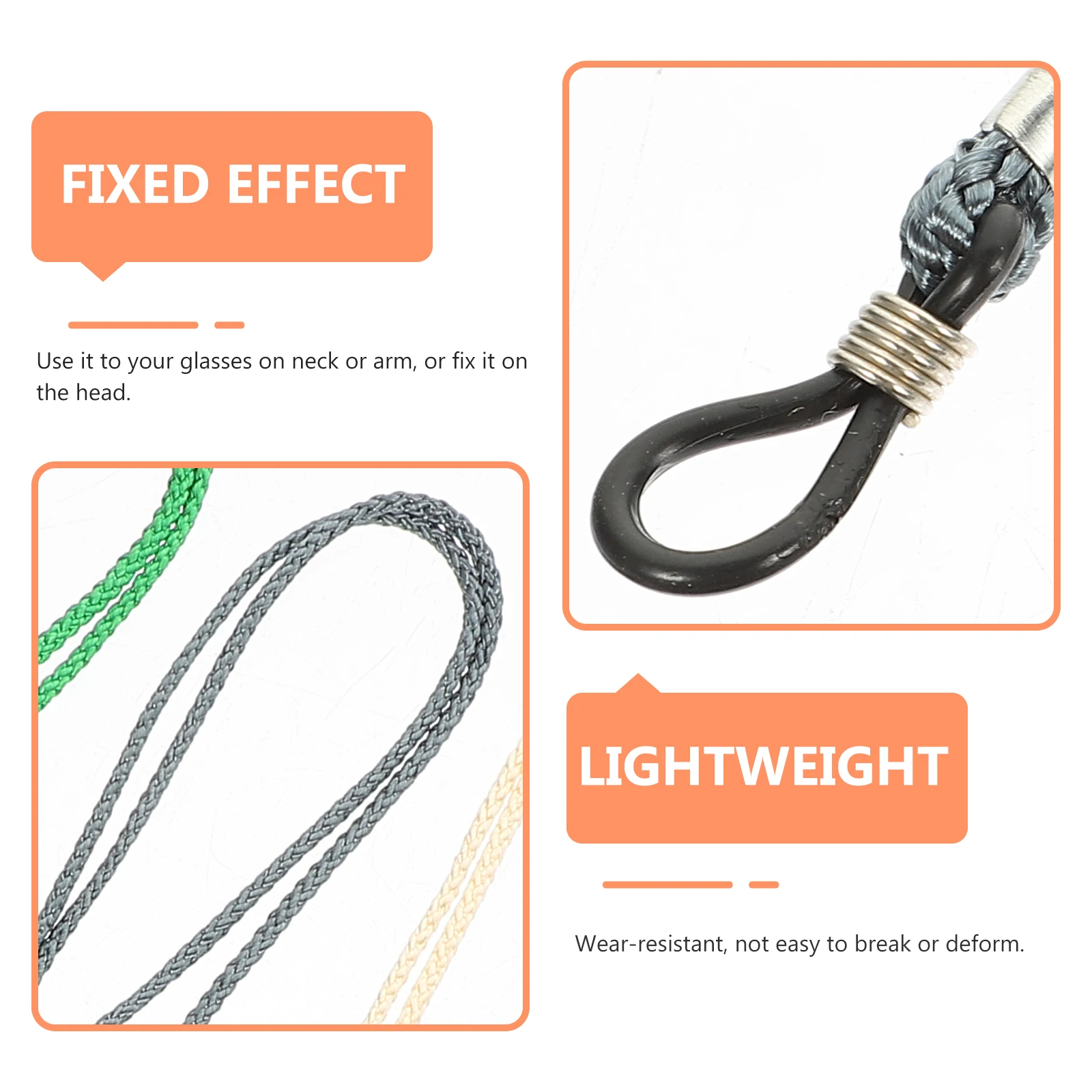 12Pcs Glasses Cords Anti-Slip Thickened Durable Eyewear Strings Suitable for Running Hiking Cycling Eyeglasses Chain
12Pcs Glasses Cords Anti-Slip Thickened Durable Eyewear Strings Suitable for Running Hiking Cycling Eyeglasses Chain