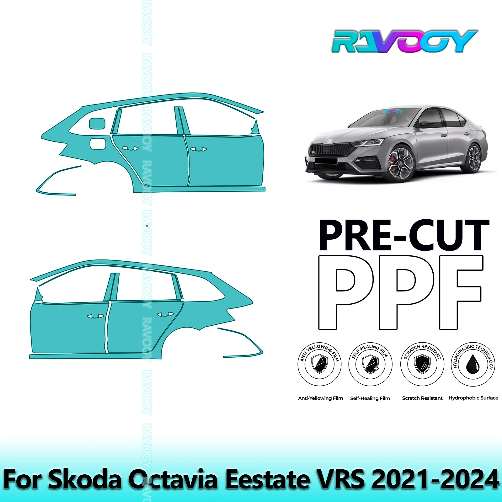 For Skoda Octavia Eestate VRS 2021-2024 8.5mil Clear Matte Pre-Cut PPF Door & A/B Pillar Kit TPU Paint Protection Film Set
For Skoda Octavia Eestate VRS 2021-2024 8.5mil Clear Matte Pre-Cut PPF Door & A/B Pillar Kit TPU Paint Protection Film Set