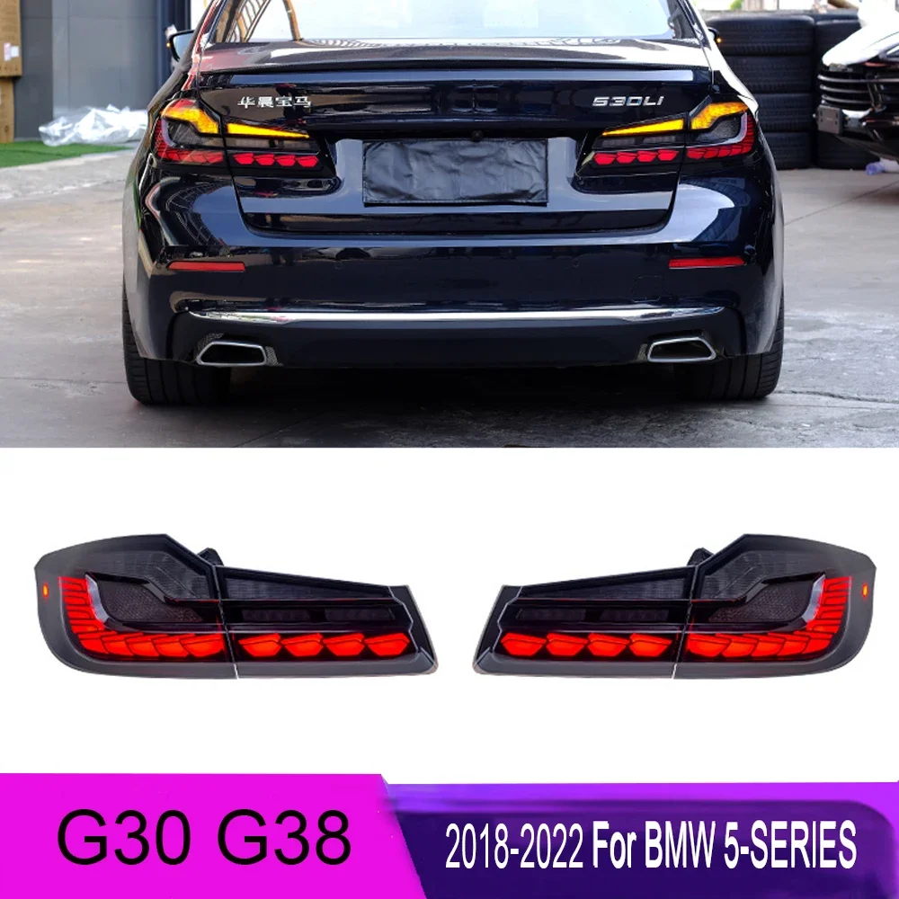 Автомобильные светодиодные задние фонари для BMW G30 G38 5 серии 2018-2022 M5 525i 530i последовательный указатель поворота, задний тормоз, противотуманные задние фонари, обновленные
Автомобильные светодиодные задние фонари для BMW G30 G38 5 серии 2018-2022 M5 525i 530i последовательный указатель поворота, задний тормоз, противотуманные задние фонари, обновленные