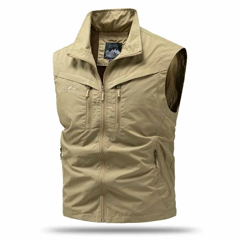 Outdoor Multi Pocket Work Vests for Men Comfortable Breathable All-match Sleeveless Climbing Photography Waistcoat Lightweight
Outdoor Multi Pocket Work Vests for Men Comfortable Breathable All-match Sleeveless Climbing Photography Waistcoat Lightweight