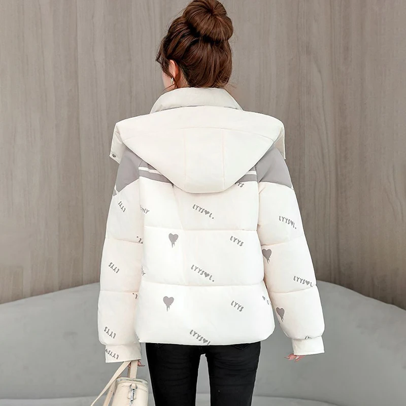 2025 New Winter Love Sweet Down Cotton-Padded Jacket Women's Overcoat Hooded Loose Cotton-Padded Thick Warm Short Parka
2025 New Winter Love Sweet Down Cotton-Padded Jacket Women's Overcoat Hooded Loose Cotton-Padded Thick Warm Short Parka
