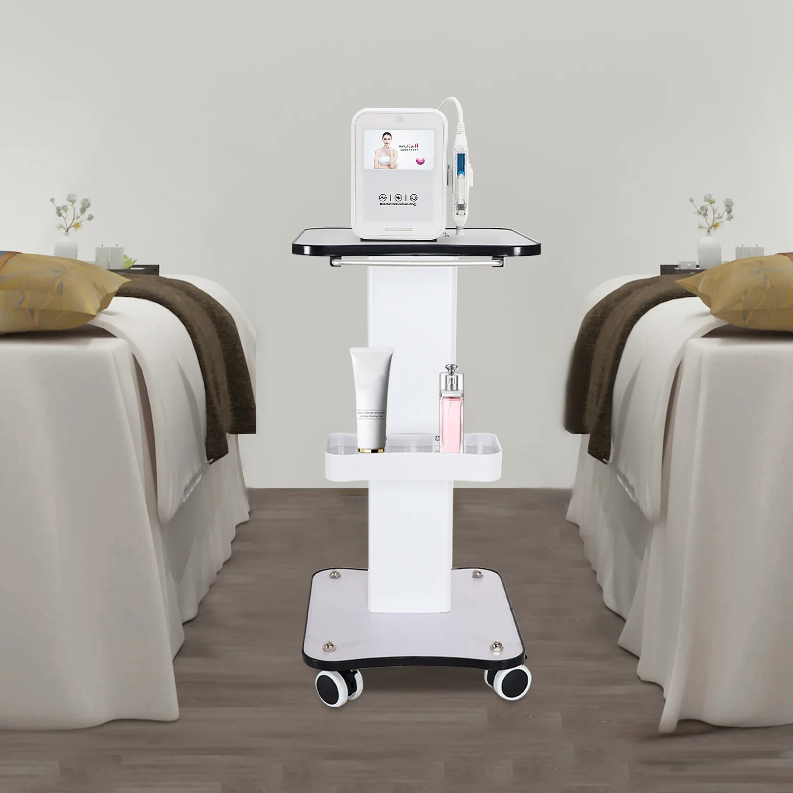 Trolley Stand Salon Rolling Cart Beauty Auxiliary Trolley Organizer Cart With Wheel Spa Salon Furniture Tool Storage barber
Trolley Stand Salon Rolling Cart Beauty Auxiliary Trolley Organizer Cart With Wheel Spa Salon Furniture Tool Storage barber