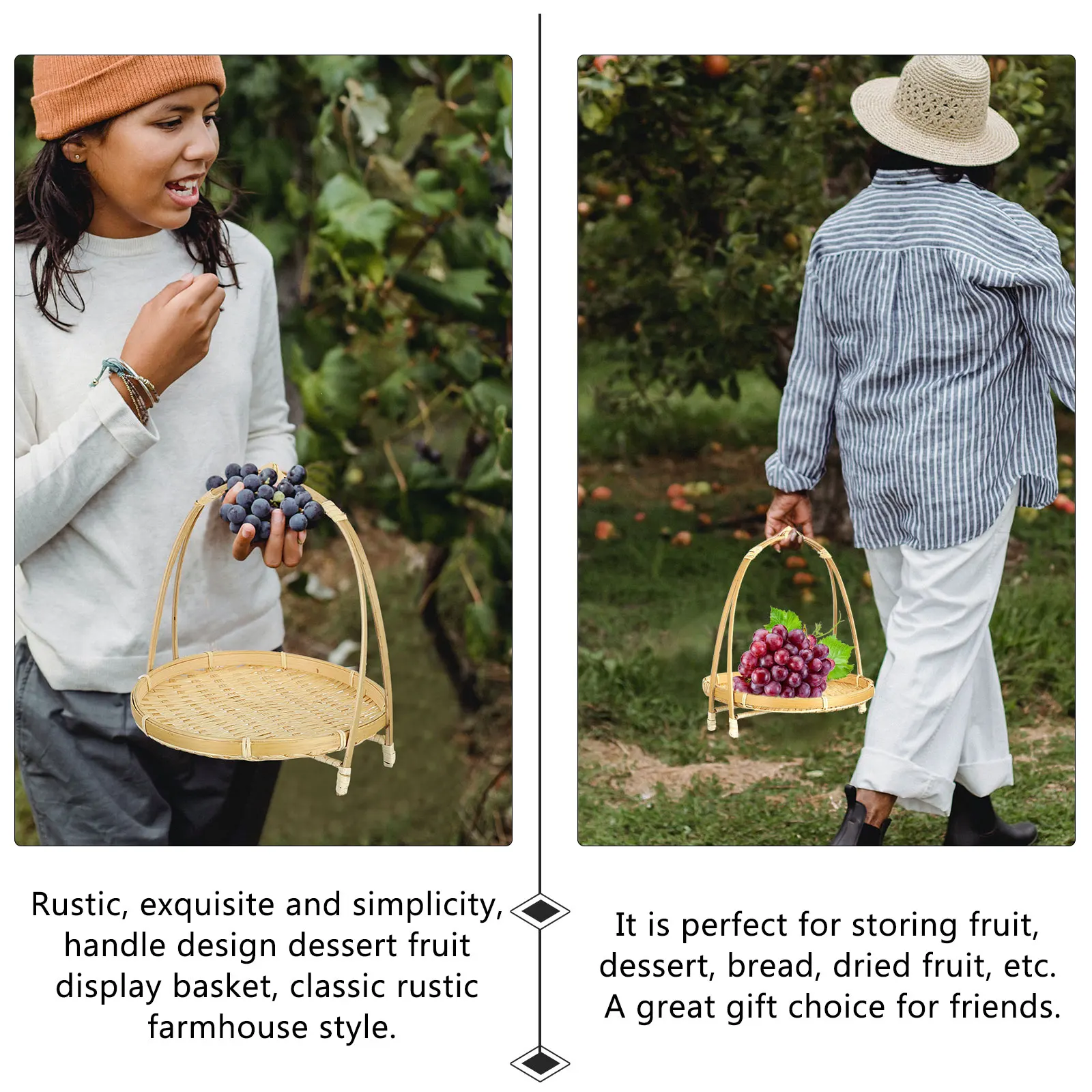 Bamboo Woven Basket Snack Stand Fruit Dessert Food Storage Organizer Pantry Bowl Rustic Farmhouse Style Eco Friendly Practical
Bamboo Woven Basket Snack Stand Fruit Dessert Food Storage Organizer Pantry Bowl Rustic Farmhouse Style Eco Friendly Practical