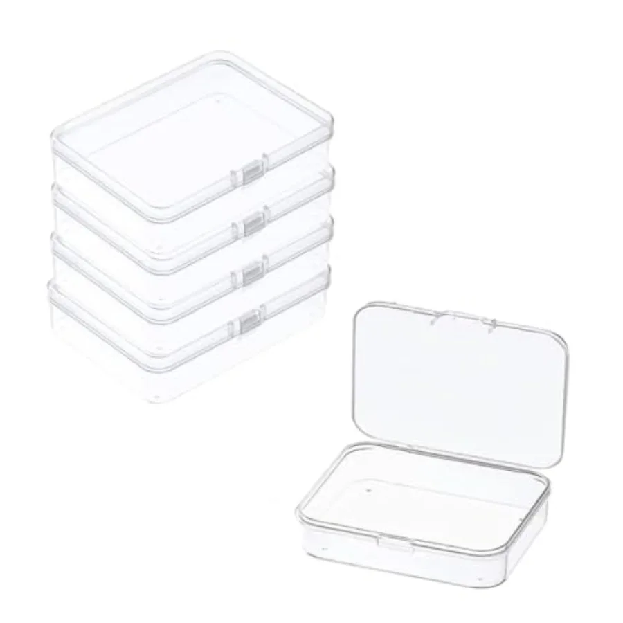 4 Pieces Mi Plastic Storage Contaers Bo with Lid, Clear Rectangle Bo for Collectg Small Items, Beads, Game Pieces, Cards, Craft
4 Pieces Mi Plastic Storage Contaers Bo with Lid, Clear Rectangle Bo for Collectg Small Items, Beads, Game Pieces, Cards, Craft