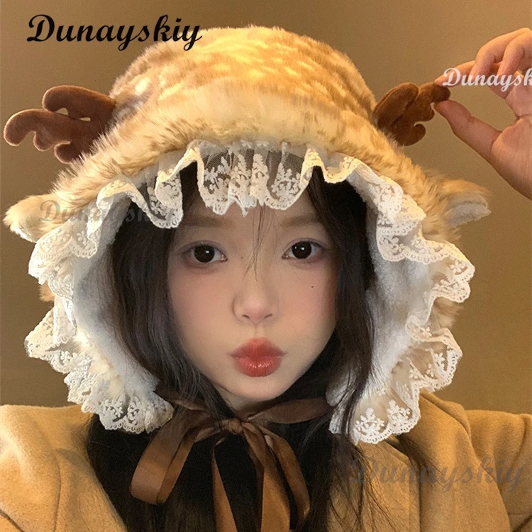 Japanese Furry Bomber Hats Christmas Socks Warm Ear Protection Xmas Deer Hat Plush Reindeer Furry Thicken Leg Warmers
Japanese Furry Bomber Hats Christmas Socks Warm Ear Protection Xmas Deer Hat Plush Reindeer Furry Thicken Leg Warmers