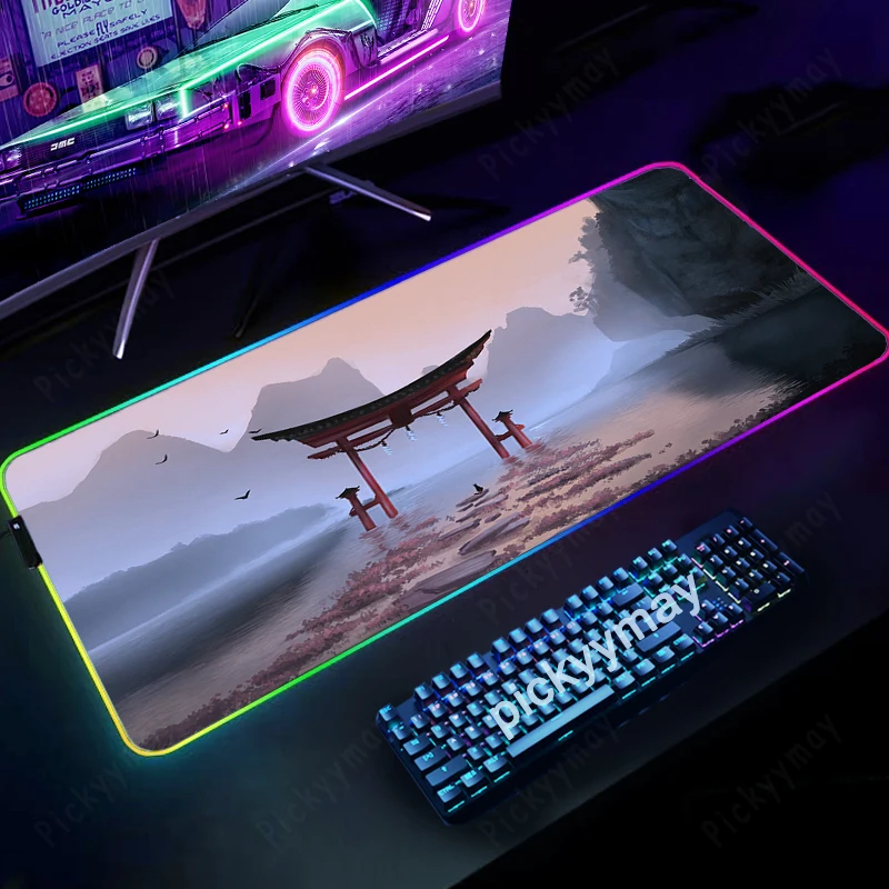 Japanese RGB Mouse Pad Gaming Mousepads LED Mouse Mat Keyboard Mat Anti-slip Torii Art Mousepad XXL Luminous Deskmat 100x50cm
Japanese RGB Mouse Pad Gaming Mousepads LED Mouse Mat Keyboard Mat Anti-slip Torii Art Mousepad XXL Luminous Deskmat 100x50cm