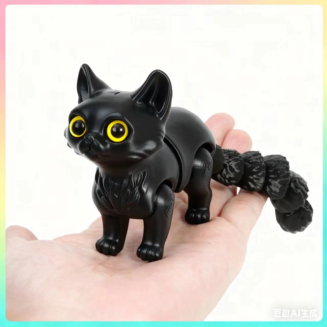 3D Printed Cute Little Cat Tail Joint-Movable Children's Gift Toy Model Car Decoration
3D Printed Cute Little Cat Tail Joint-Movable Children's Gift Toy Model Car Decoration