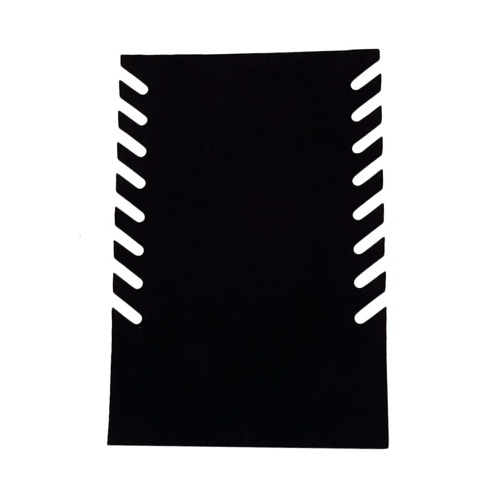 Rectangular Black Flocking Jewelry Display Stand Necklace Holder Pendant Organizer Scratch-Resistant Storage Rack For Gift
