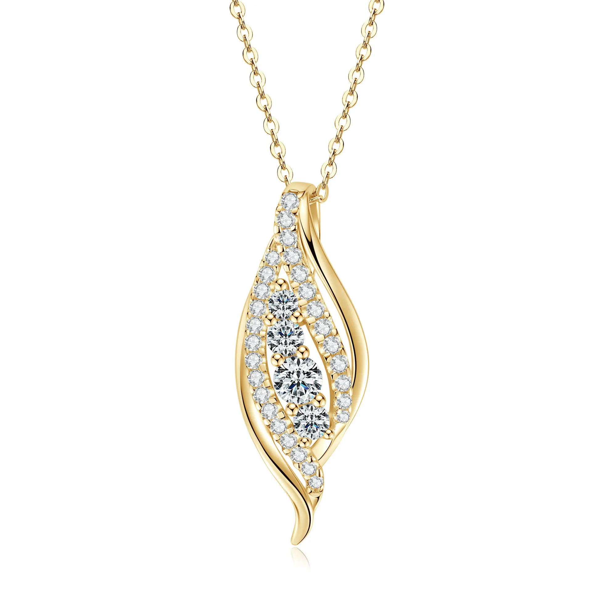 D color moissanite s925 sterling silver fashion necklace leaf simple collarbone chain
D color moissanite s925 sterling silver fashion necklace leaf simple collarbone chain