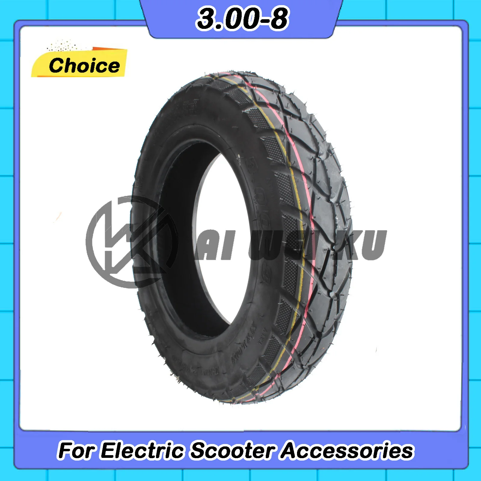 3.00-8 Scooter Tubeless TireVacuum Tyre for Gas and Electric Scooters Warehouse Vehicles Mini Motorcycle Moped 8" Rim
3.00-8 Scooter Tubeless TireVacuum Tyre for Gas and Electric Scooters Warehouse Vehicles Mini Motorcycle Moped 8" Rim