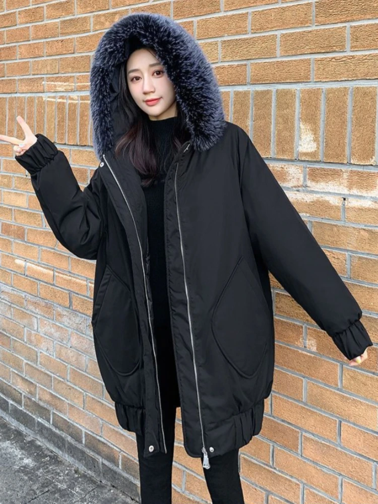 Новейший женский пуховик 2025 года, теплое зимнее пальто с большим пышным капюшоном, термоизоляцией, универсальная верхняя одежда
Новейший женский пуховик 2025 года, теплое зимнее пальто с большим пышным капюшоном, термоизоляцией, универсальная верхняя одежда