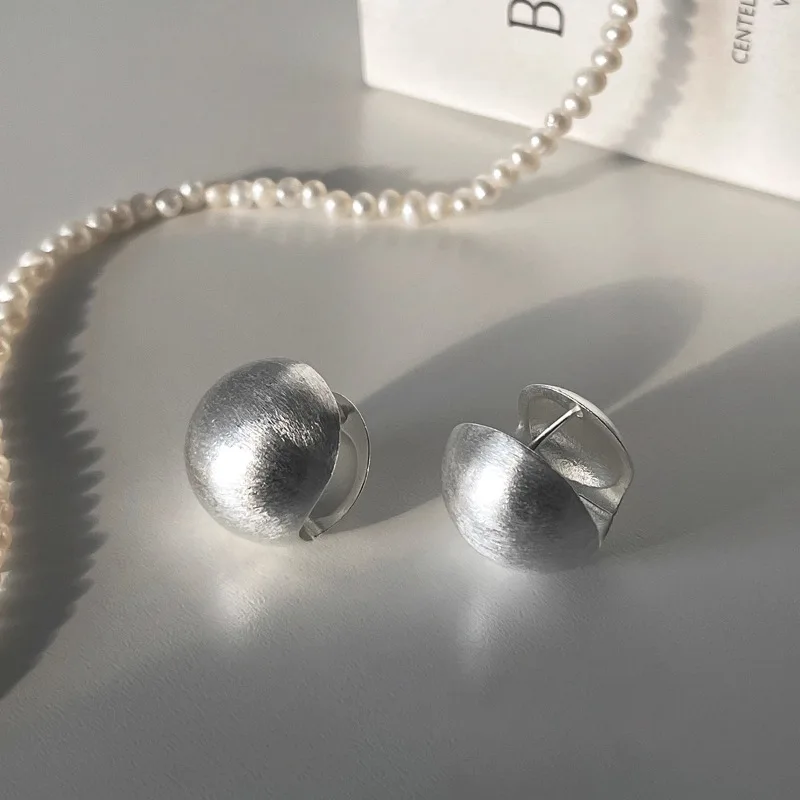 New 925 Sterling Silver Clip Earrings Round Globe Matte Geometric Punk For Women Girl Gift Jewelry Dropshipping Wholesale
New 925 Sterling Silver Clip Earrings Round Globe Matte Geometric Punk For Women Girl Gift Jewelry Dropshipping Wholesale