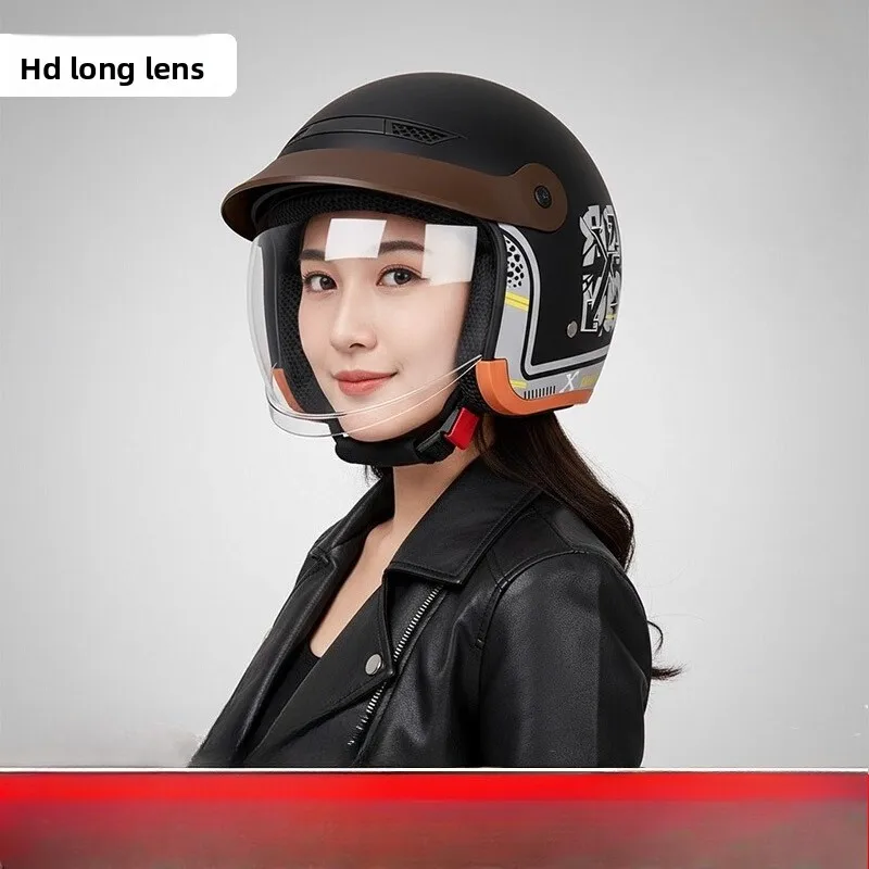 Электрический мотоциклетный шлем унисекс, четырехсезонный полушлем, зимний теплый шлем для верховой езды, мотоциклетный шлем
Электрический мотоциклетный шлем унисекс, четырехсезонный полушлем, зимний теплый шлем для верховой езды, мотоциклетный шлем