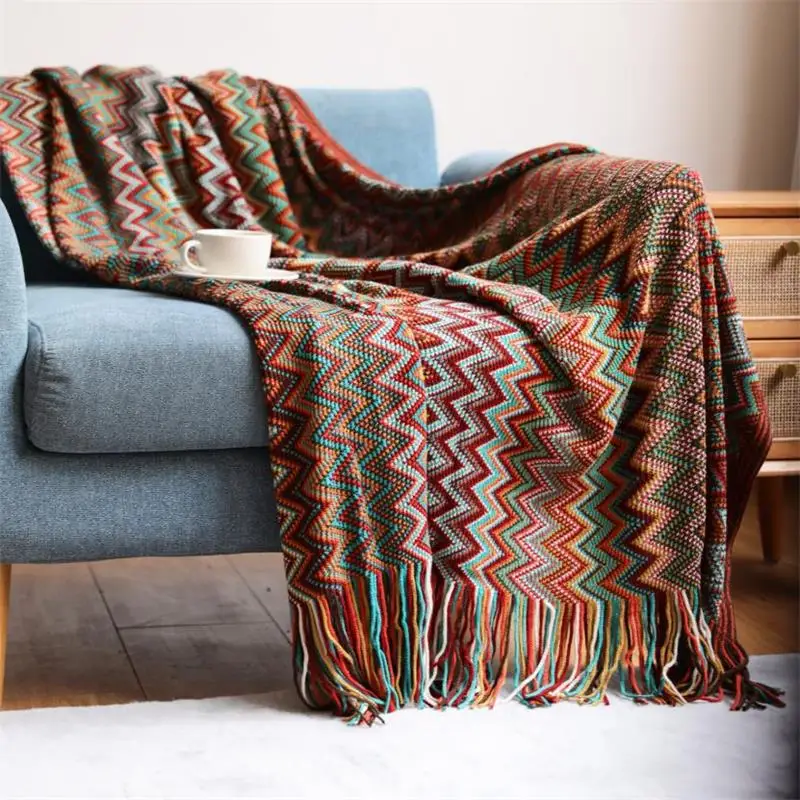 100% Acryl Hand Knitted Blanket with Tassel Summer Blanket Bed Sofa Travel Breathable Chic Bohemian Soft Comfortable Blanket
100% Acryl Hand Knitted Blanket with Tassel Summer Blanket Bed Sofa Travel Breathable Chic Bohemian Soft Comfortable Blanket