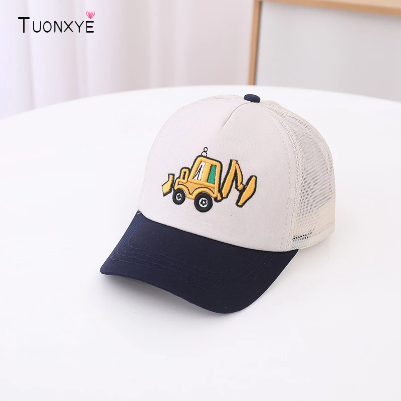 TUONXYE Boys Girls Baseball Hat Summer Kids Mesh Peaked Hat Excavator bulldozer Embroidery Adjustable Birthday Gift
TUONXYE Boys Girls Baseball Hat Summer Kids Mesh Peaked Hat Excavator bulldozer Embroidery Adjustable Birthday Gift