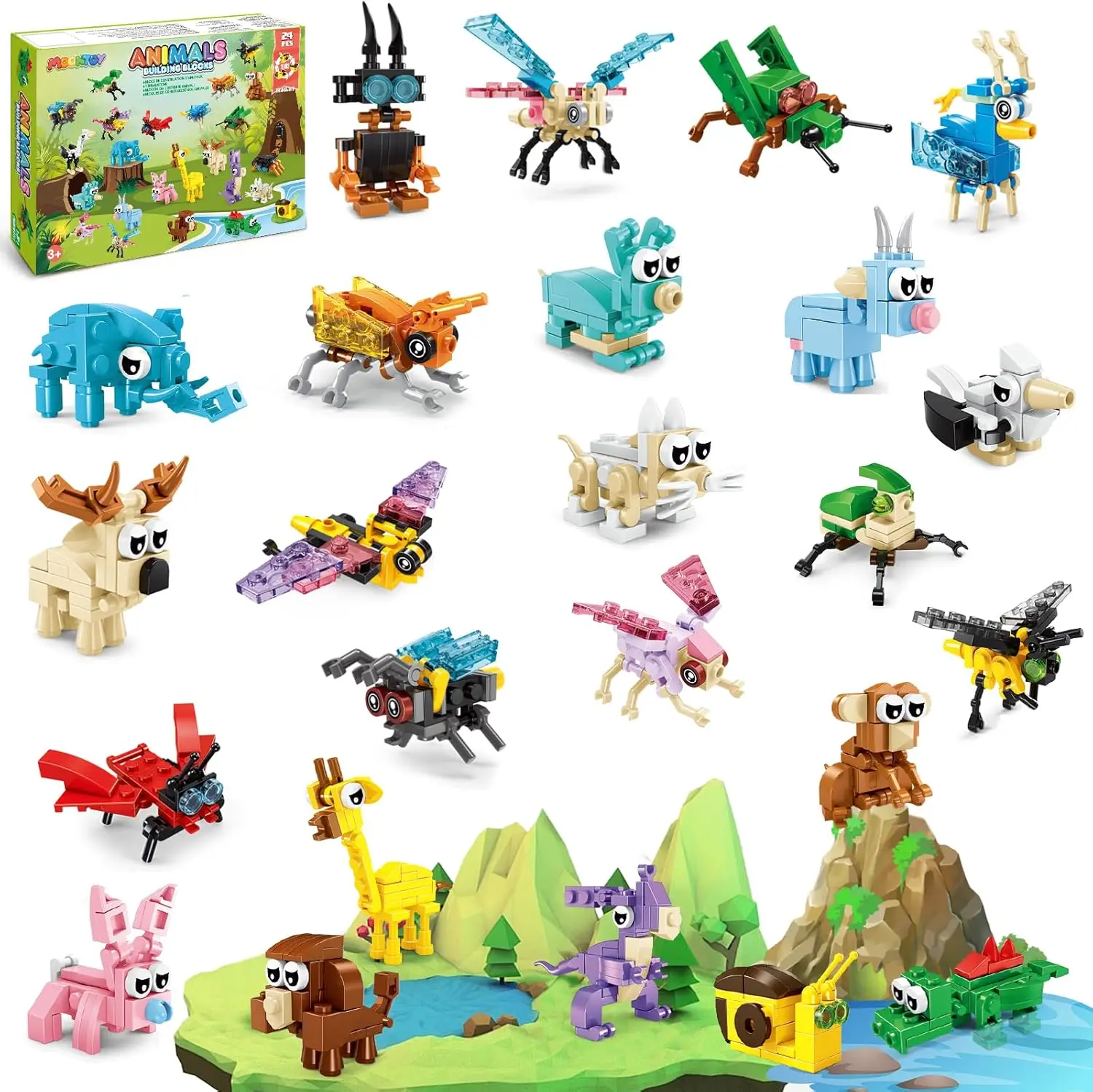 Party Favors for Kids, 24 Pack Animals Building Blocks Toy for Goodie Bag Stuffers Valentines Day Gift Mini Building Set Party F
Party Favors for Kids, 24 Pack Animals Building Blocks Toy for Goodie Bag Stuffers Valentines Day Gift Mini Building Set Party F