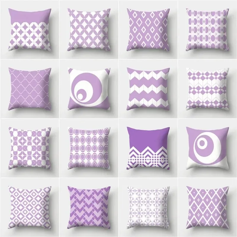 Home Decor Purple Geometric Pattern Cushion Covers For Sofa Living Room Pillow Covers
Home Decor Purple Geometric Pattern Cushion Covers For Sofa Living Room Pillow Covers