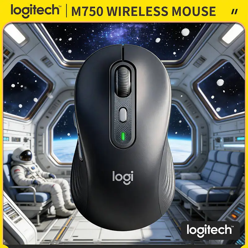 Бесшумная беспроводная мышь M750 - мягкие накладки на кнопках, снижение шума на 90%, двойное подключение, 20 месяцев автономной работы, для домашнего использования
Бесшумная беспроводная мышь M750 - мягкие накладки на кнопках, снижение шума на 90%, двойное подключение, 20 месяцев автономной работы, для домашнего использования