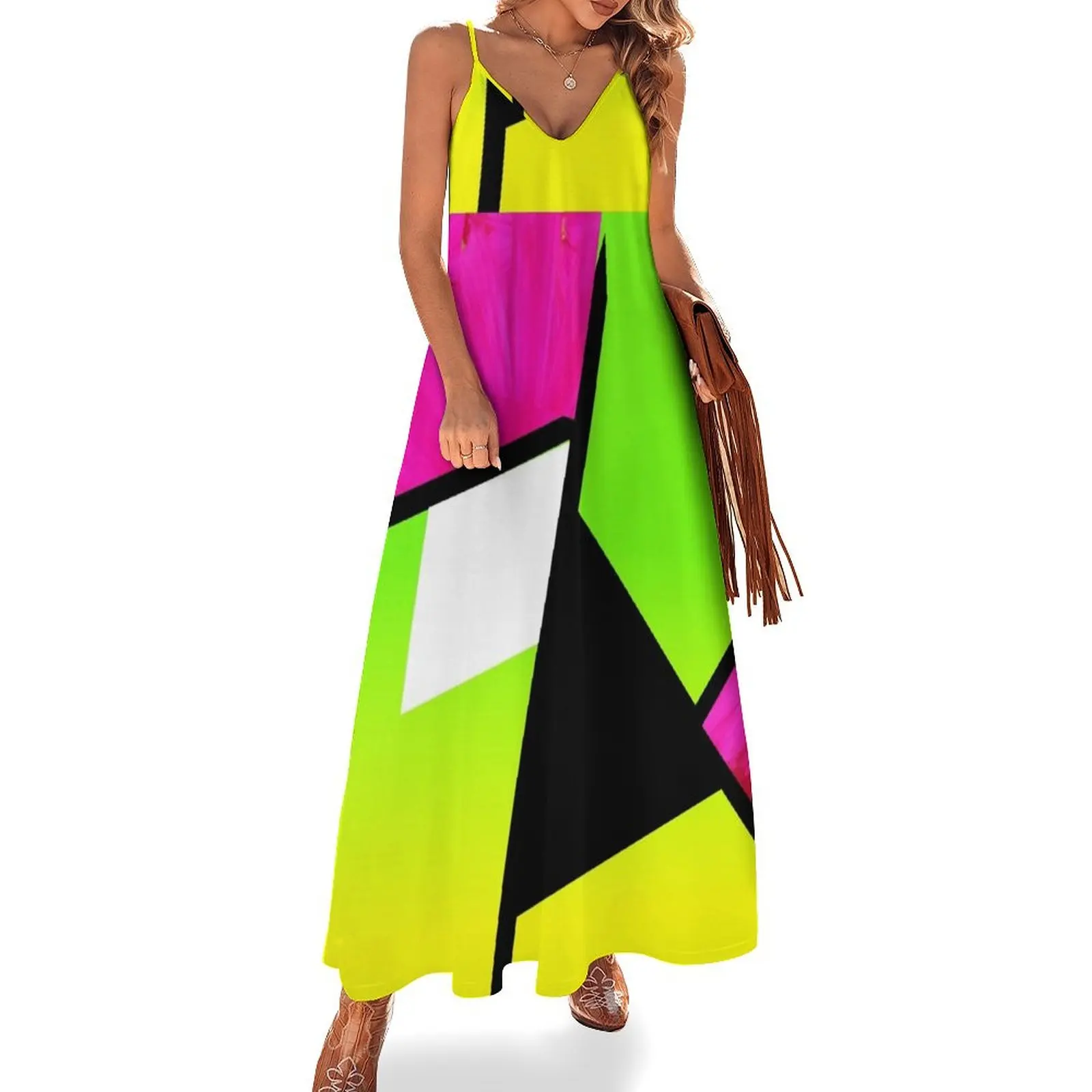 Neon Color Blocking Sleeveless Long Dress Dance dresses birthday dress for women luxury 2025 Dresses gala Dress
Neon Color Blocking Sleeveless Long Dress Dance dresses birthday dress for women luxury 2025 Dresses gala Dress