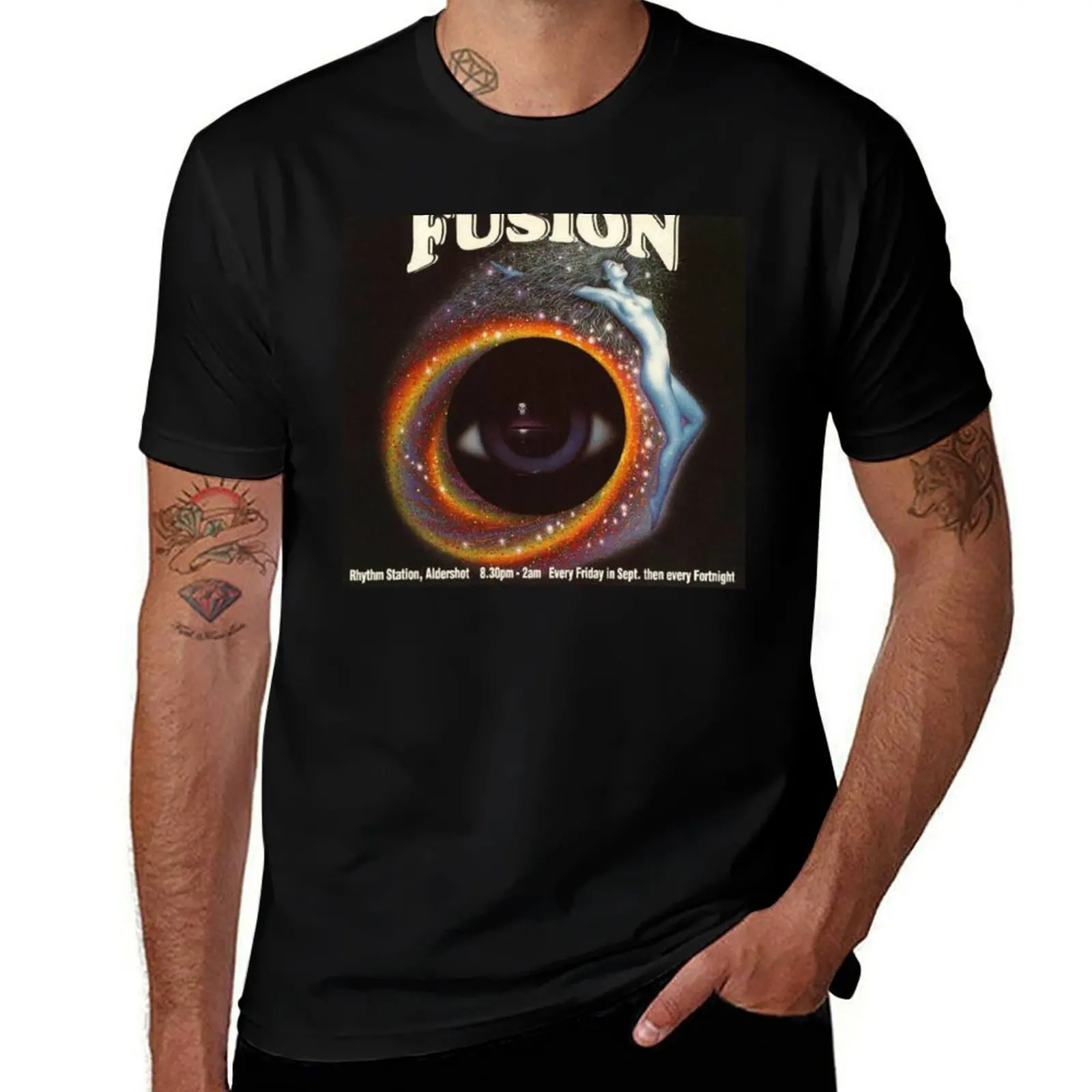 Fusion @ Rythm Ststion rave flyer T-Shirt anime t shirts oversize funny t shirts dark humor t shirt for man T-Shirt
Fusion @ Rythm Ststion rave flyer T-Shirt anime t shirts oversize funny t shirts dark humor t shirt for man T-Shirt