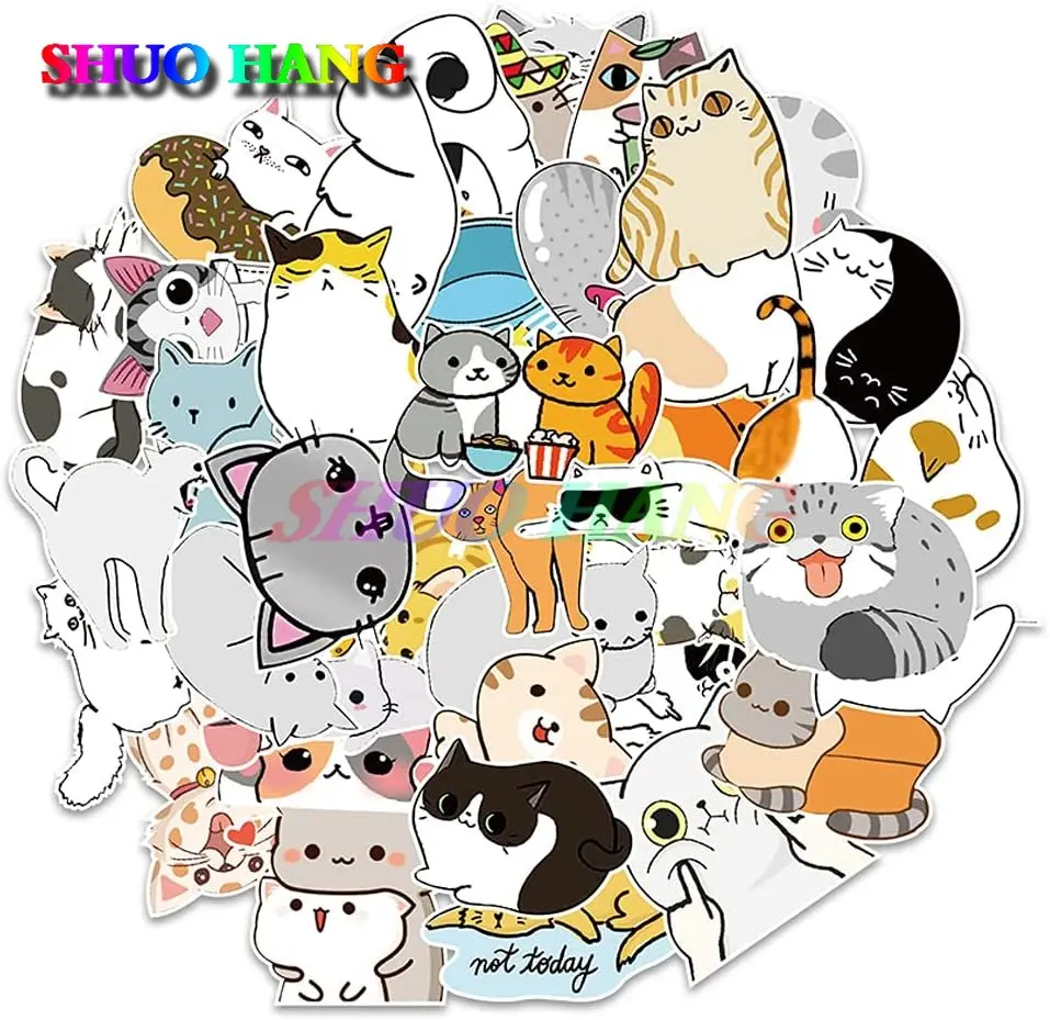 Cartoon Kawaii Cat, Panda, Cow, Dinosaur, Puppy Sticker Water Bottle Laptop Phone Case Vinyl PVC Cute Cat Decal for Kids, Teens
Cartoon Kawaii Cat, Panda, Cow, Dinosaur, Puppy Sticker Water Bottle Laptop Phone Case Vinyl PVC Cute Cat Decal for Kids, Teens