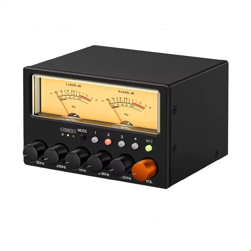 Audio Splitter D5 4-Way Hifi 5-Band Stereo EQ Preamp Equalizer Professional Audio Distributor EU Plug
Audio Splitter D5 4-Way Hifi 5-Band Stereo EQ Preamp Equalizer Professional Audio Distributor EU Plug