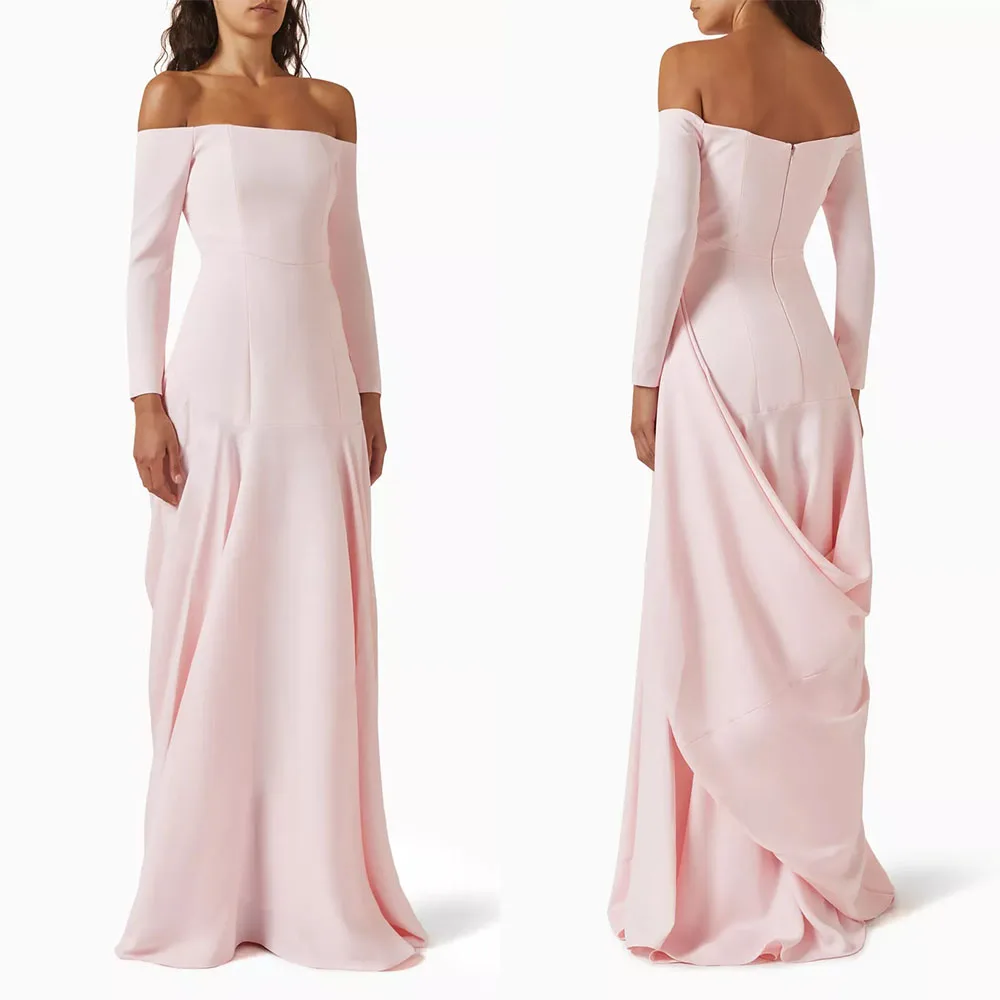 High Quality Customized Strapless Three Quarter Floor Length Pink Zipper Elegant Dress Women for Wedding Party فساتين حفلات 원피스
High Quality Customized Strapless Three Quarter Floor Length Pink Zipper Elegant Dress Women for Wedding Party فساتين حفلات 원피스