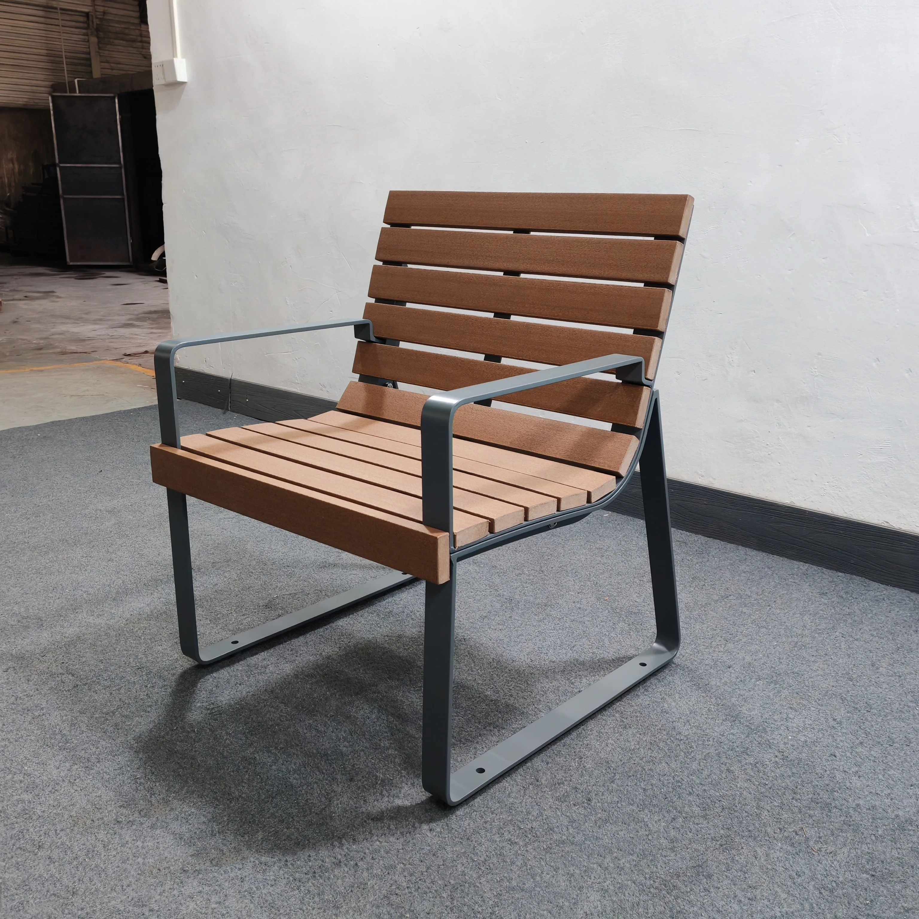 2025 NEW Steel and HDPE Plastic Composite Wood Outdoor Street and Park Chair Outdoor Garden Wooden Chair
2025 NEW Steel and HDPE Plastic Composite Wood Outdoor Street and Park Chair Outdoor Garden Wooden Chair